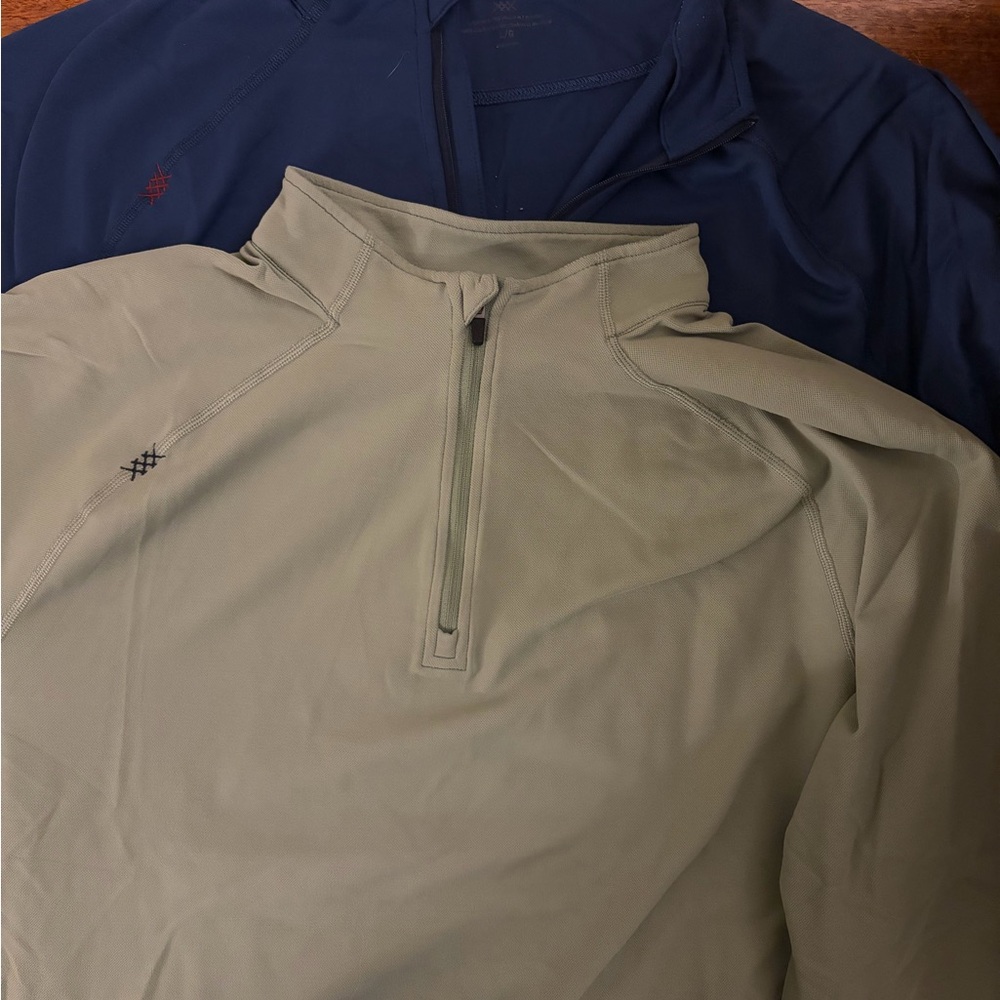 Rhône session 1/4 half zip athletic long sleeve shirts size large